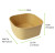 Square Kraft Meal Box 40oz L:6.7in W:6.7in H:2.6in - 50 pcs