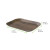 Dark Wood Print Laminated Paper Tray L:7.3in W:5.3in H:0.7in - 50 pcs