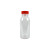 Round PET Bottle With Orange Cap 8.5oz D:2.2in H:5.9in - 270 pcs