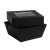 Black Kray Boxes with PET Window Lid 7oz L:2.8in W:2.8in H:1.6in - 25 pcs