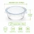 Bokocook reusable glass bowl with PP lid 14oz D:5.1in H:2.4in - 36 pcs