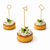 Bamboo Pick with Assorted Shapes L:4.1in - 100 pcs