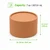 Kraft Cardboard Tube Box with Lid and White Liner Included 7oz D:3.9in H:2.2in - 100 pcs