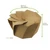 100pcs - 24oz Kraft Paperboard Salad Cup with Origami Folding Lid