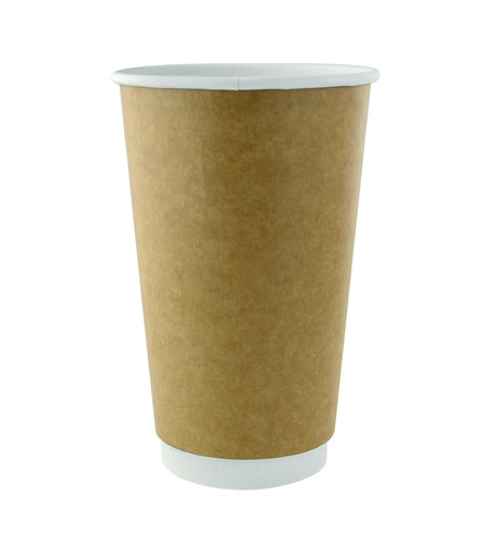 Double Wall Compostable Paper Cup 16oz D:3.5in H:5.4in - 25 pcs - BioandChic