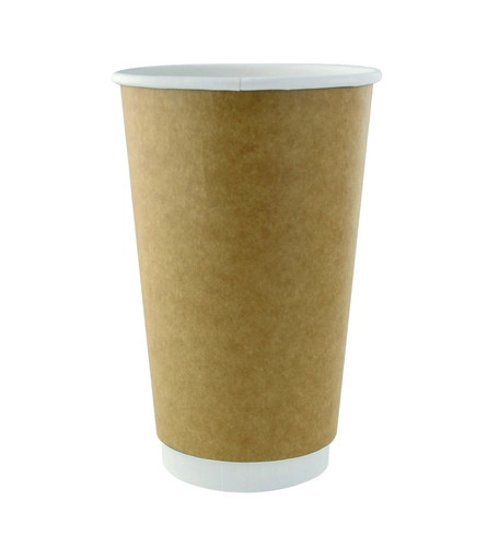 Double Wall Kraft Compostable Paper Cup 20oz D:3.5in H:6.3in - 25 pcs ...