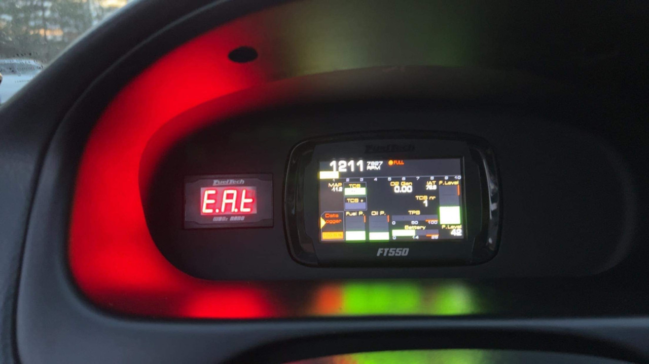 Almanzar Motorsports Ek Civic Fueltech cluster holder