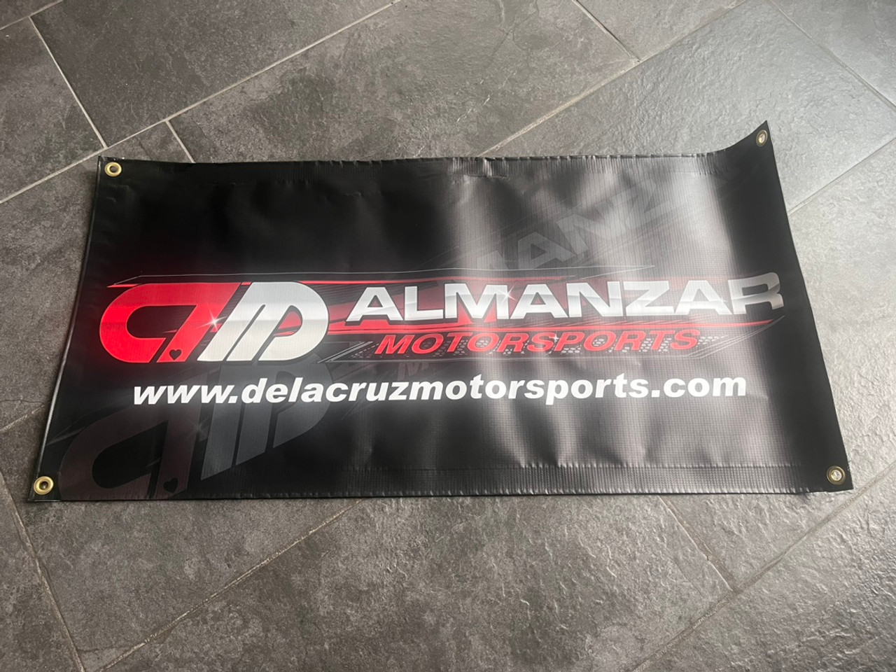 Almanzar Motorsports shop banner 36" x 18"