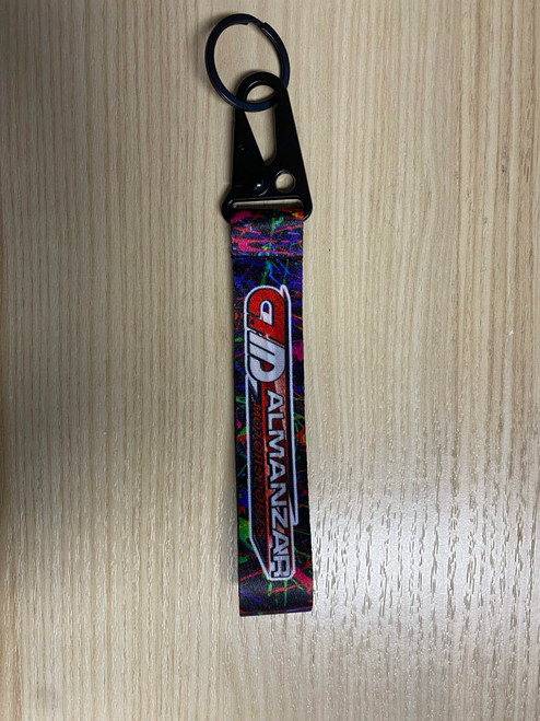 Almanzar Motorsports small keychain lanyard