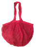 Large Organic Cotton Mesh Shopping Bag - Red