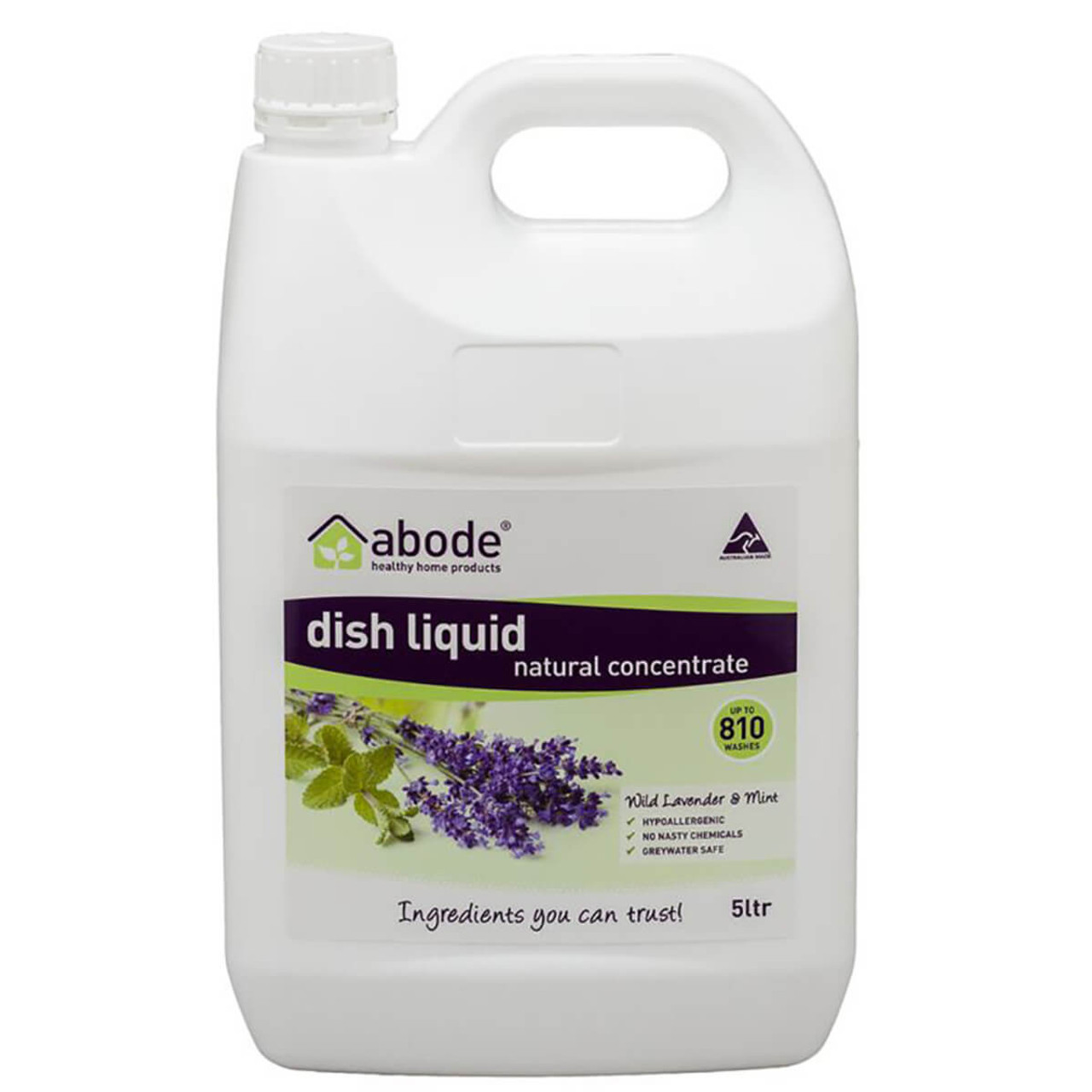 Abode Dishwashing Liquid Lavender and Mint 4L Refill