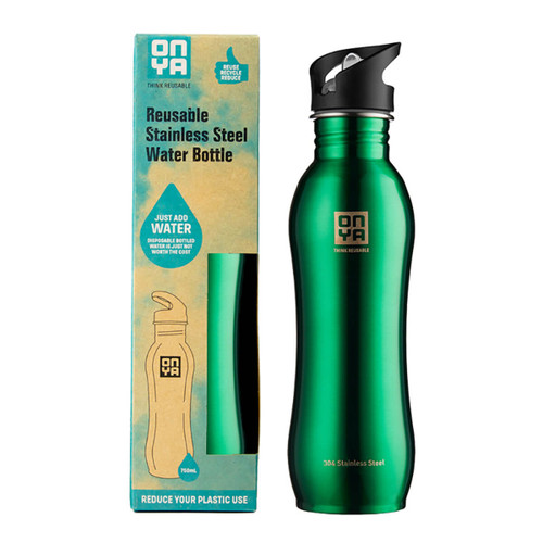 H2Onya Stainless Steel Bottle 750ml - Green