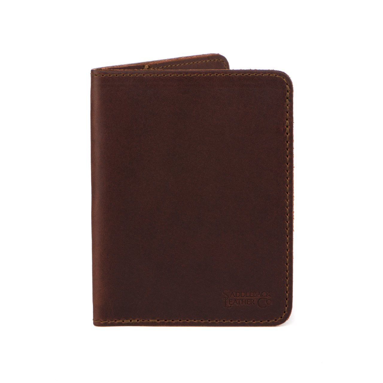 Leather Passport Wallet for Men | Slim Bifold Card with RFID Blocker ...