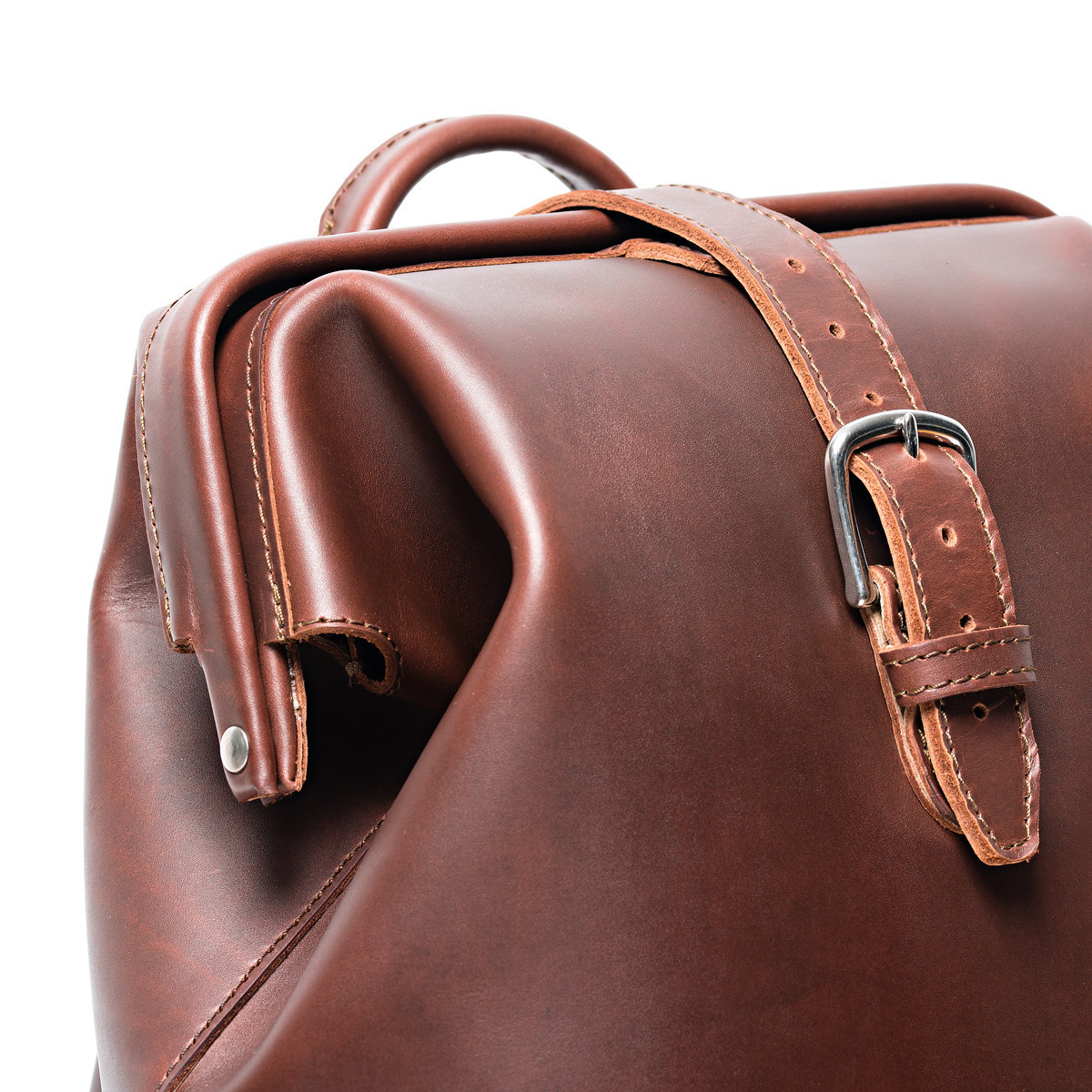 big leather backpack