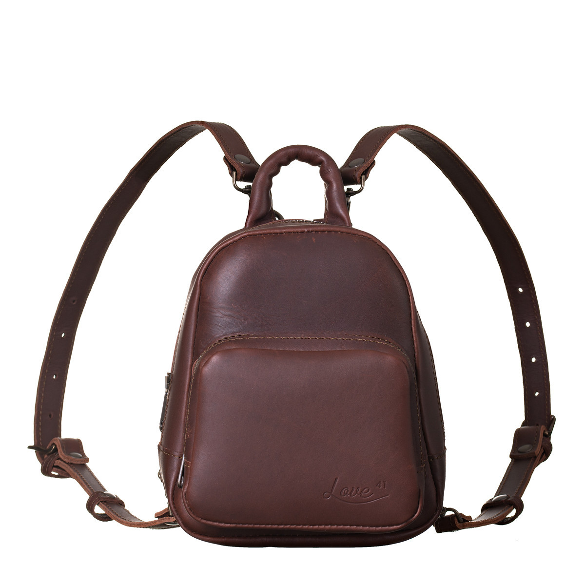 mens mini leather backpack