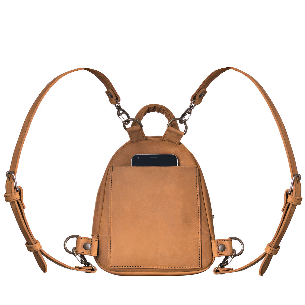 leather backpack strap