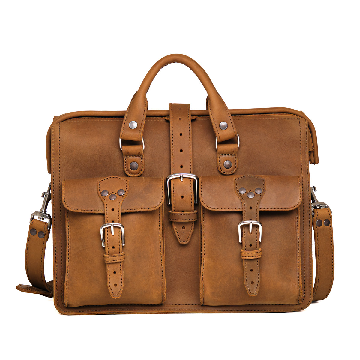 Leather Laptop Bag | Real Genuine Full-Grain Briefcase | Saddleback