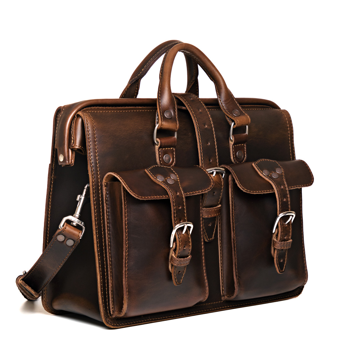 Flight Bag Leather Briefcase