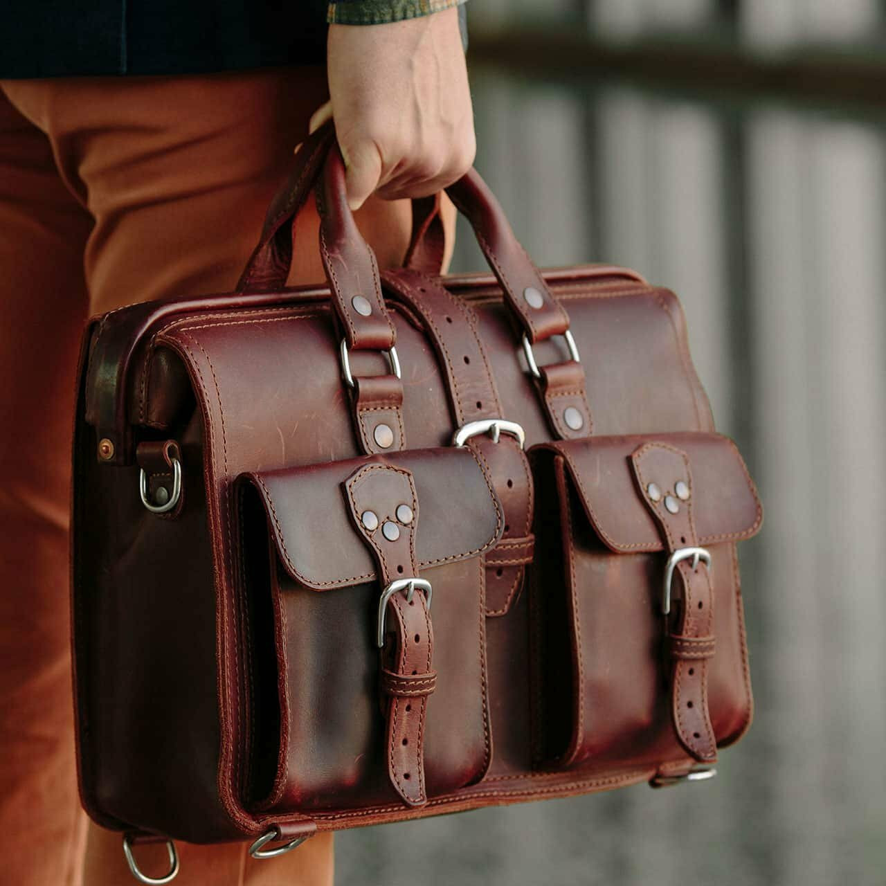 leather gladstone bag