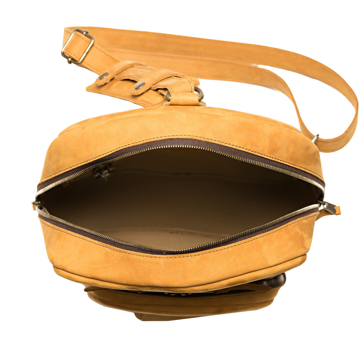 small leather sling bag