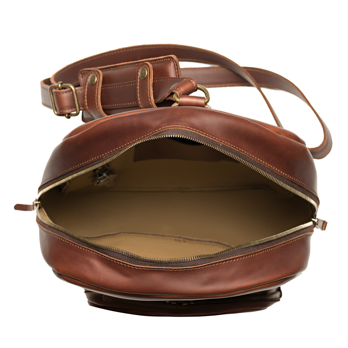 sling backpack purse leather