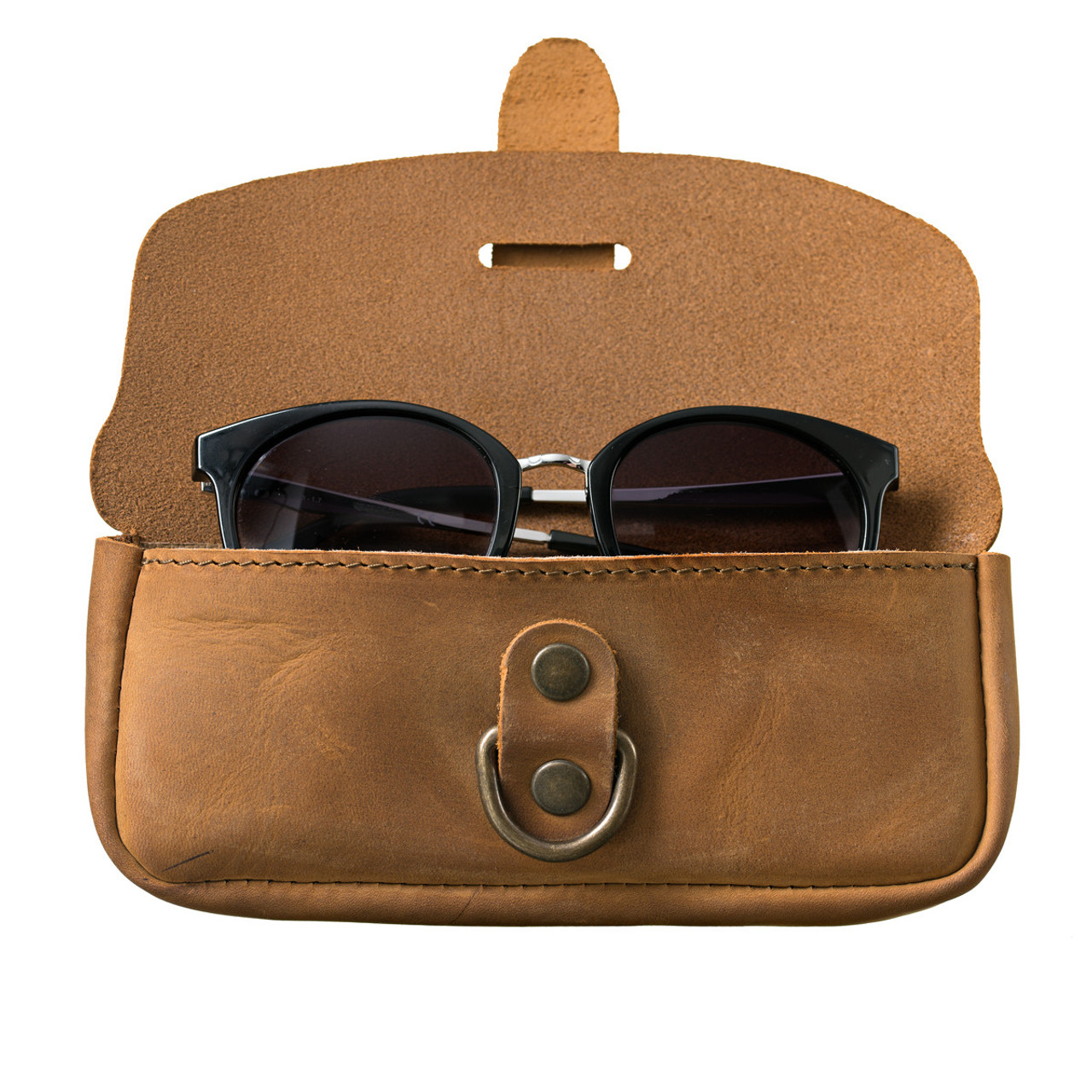 Sunglass Case, Lightweight Leather Case