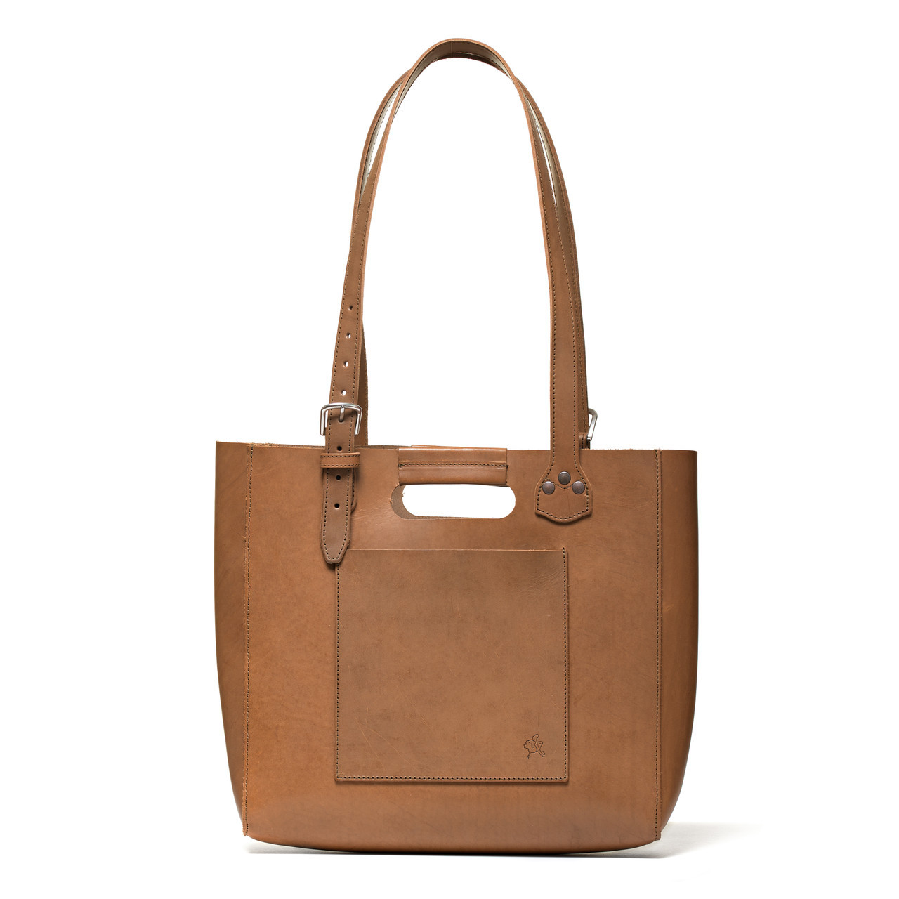 light leather tote