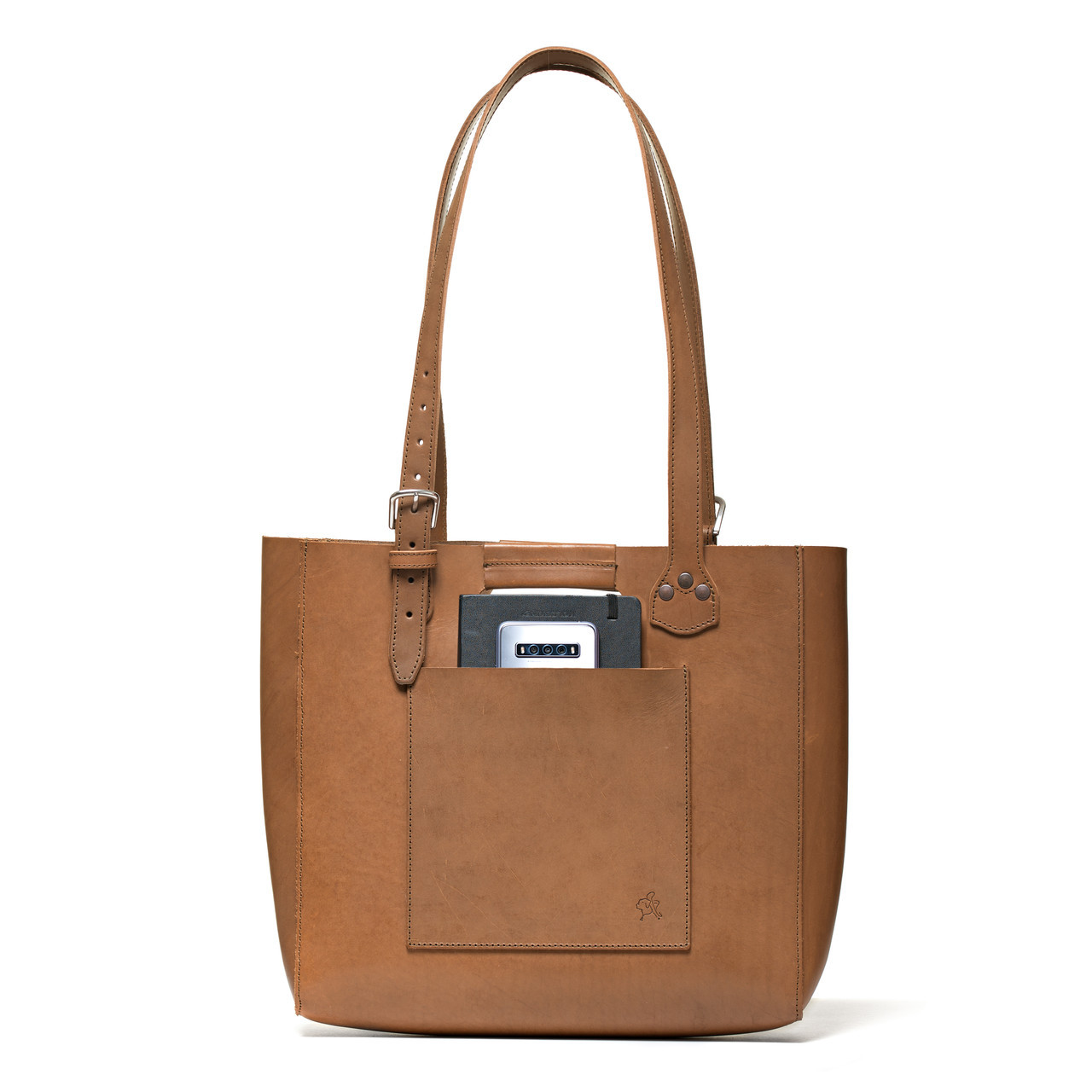 light leather tote