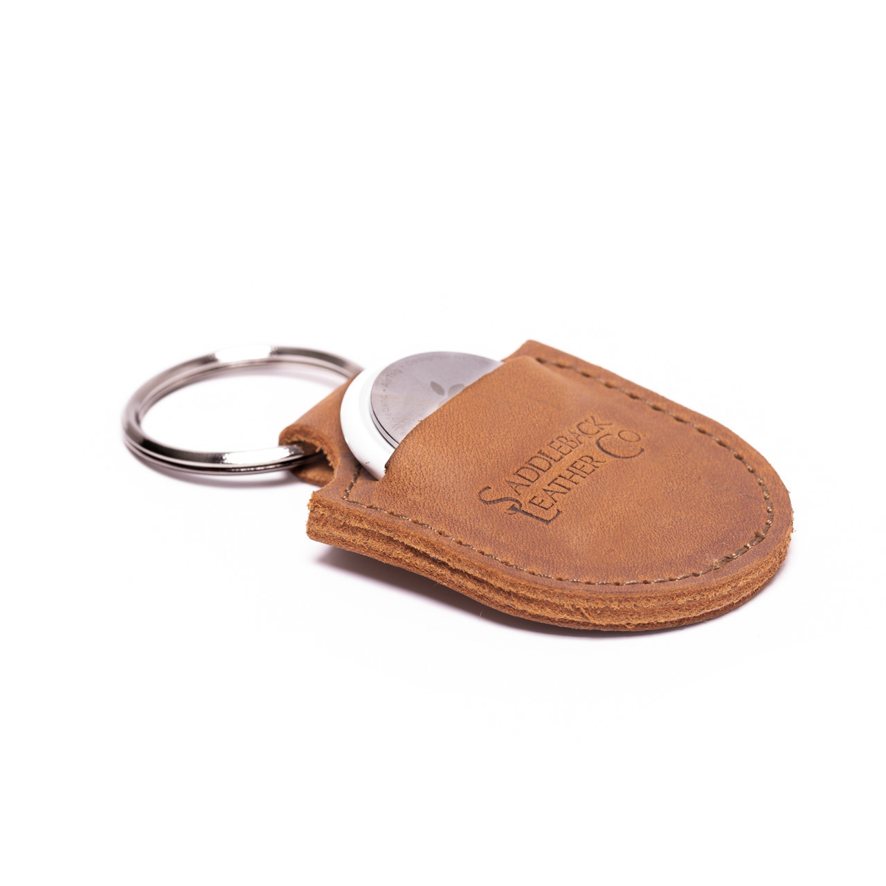 Saddleback Leather AirTag Keychain Case - The Rivet