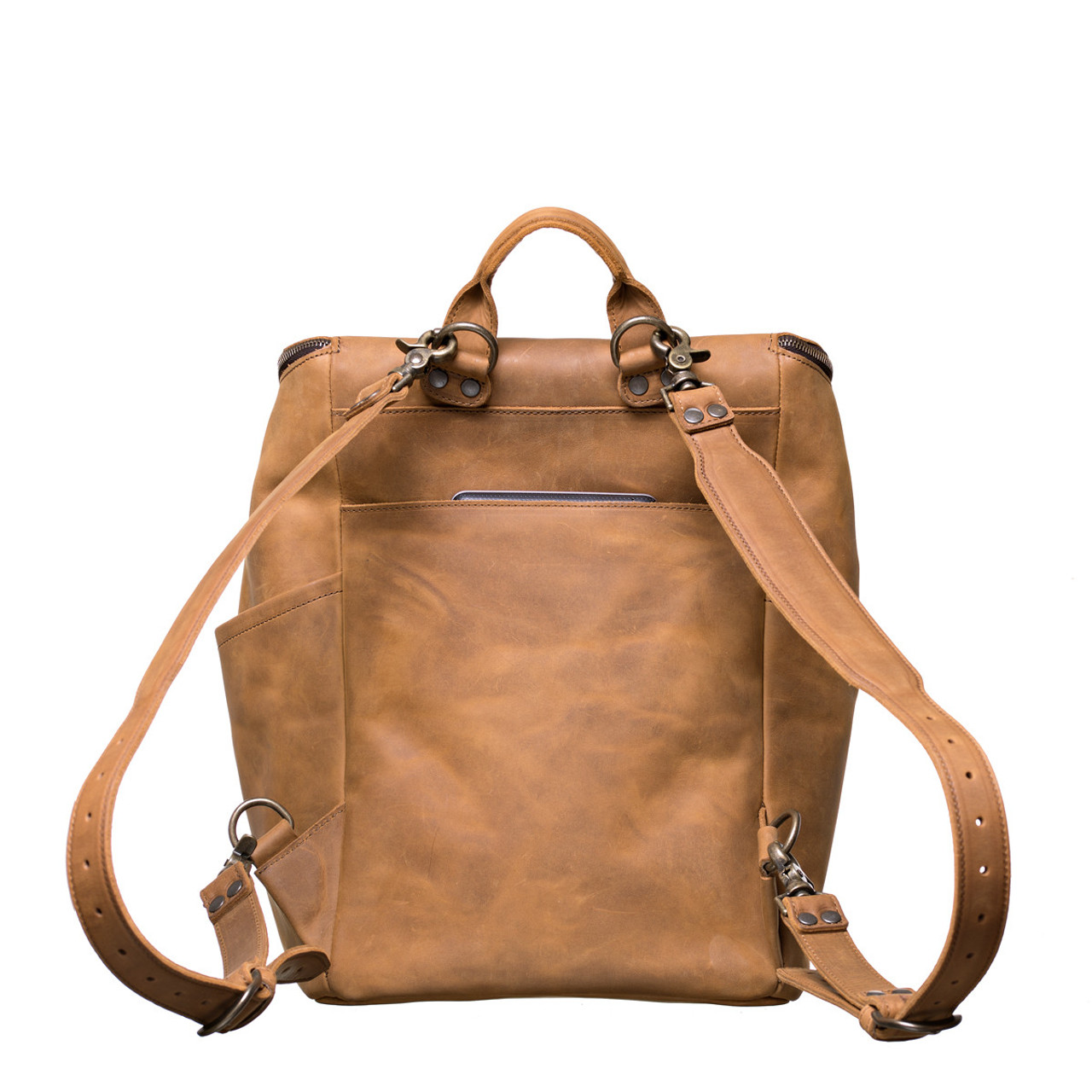 New arrival medium size backpack leather stuff with high quality