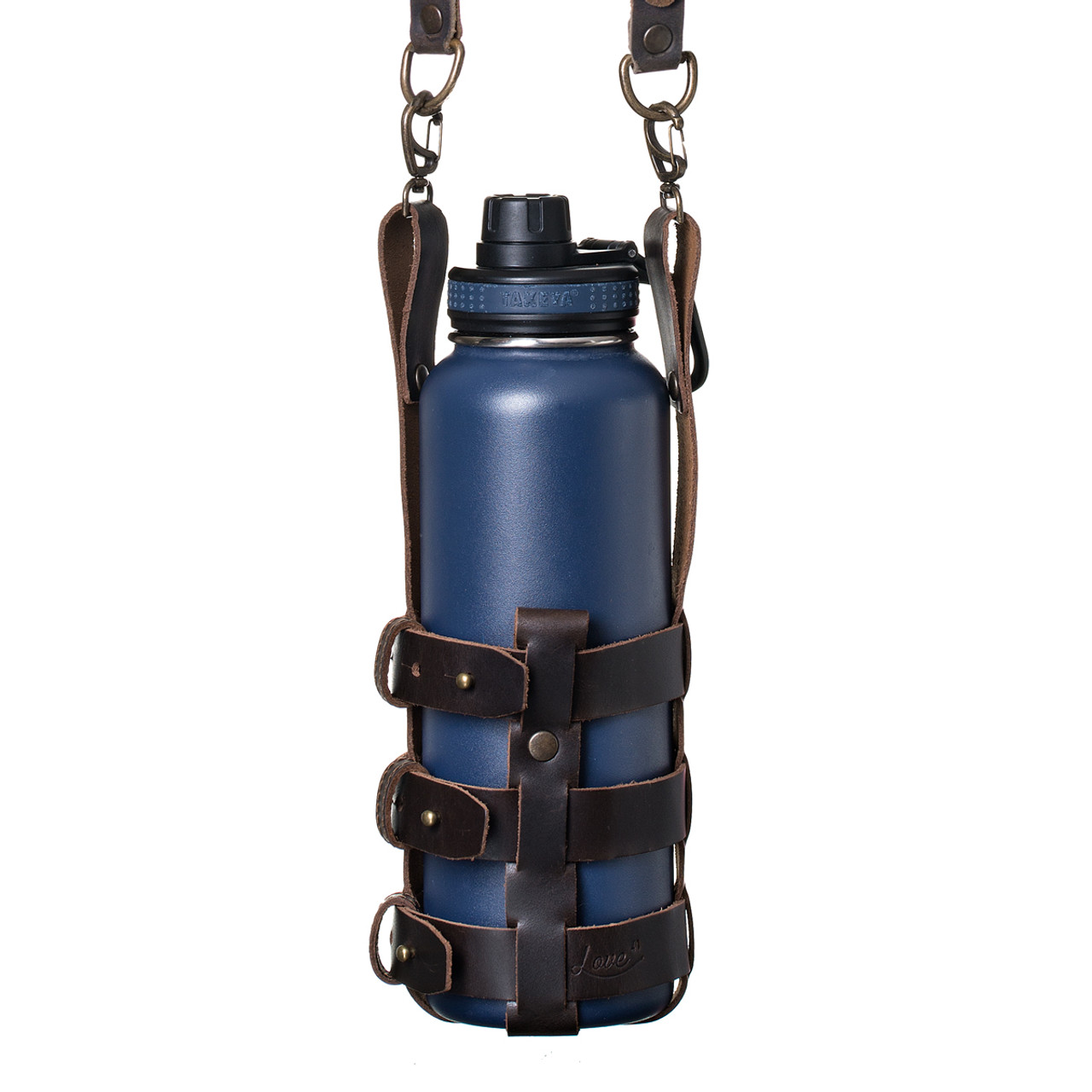 HikerPouch - Leather Water Bottle Carrying Pouch for Hydro Flasks