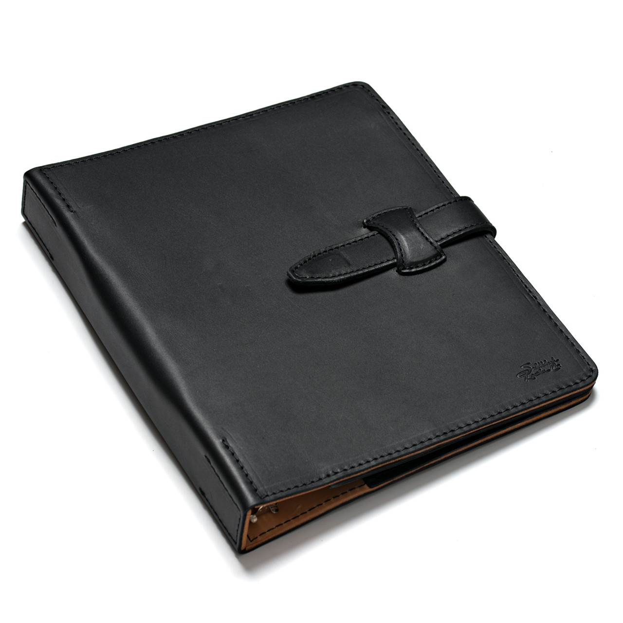 Small Binder A5 Planner Organizer Three Ring Notebook Black 