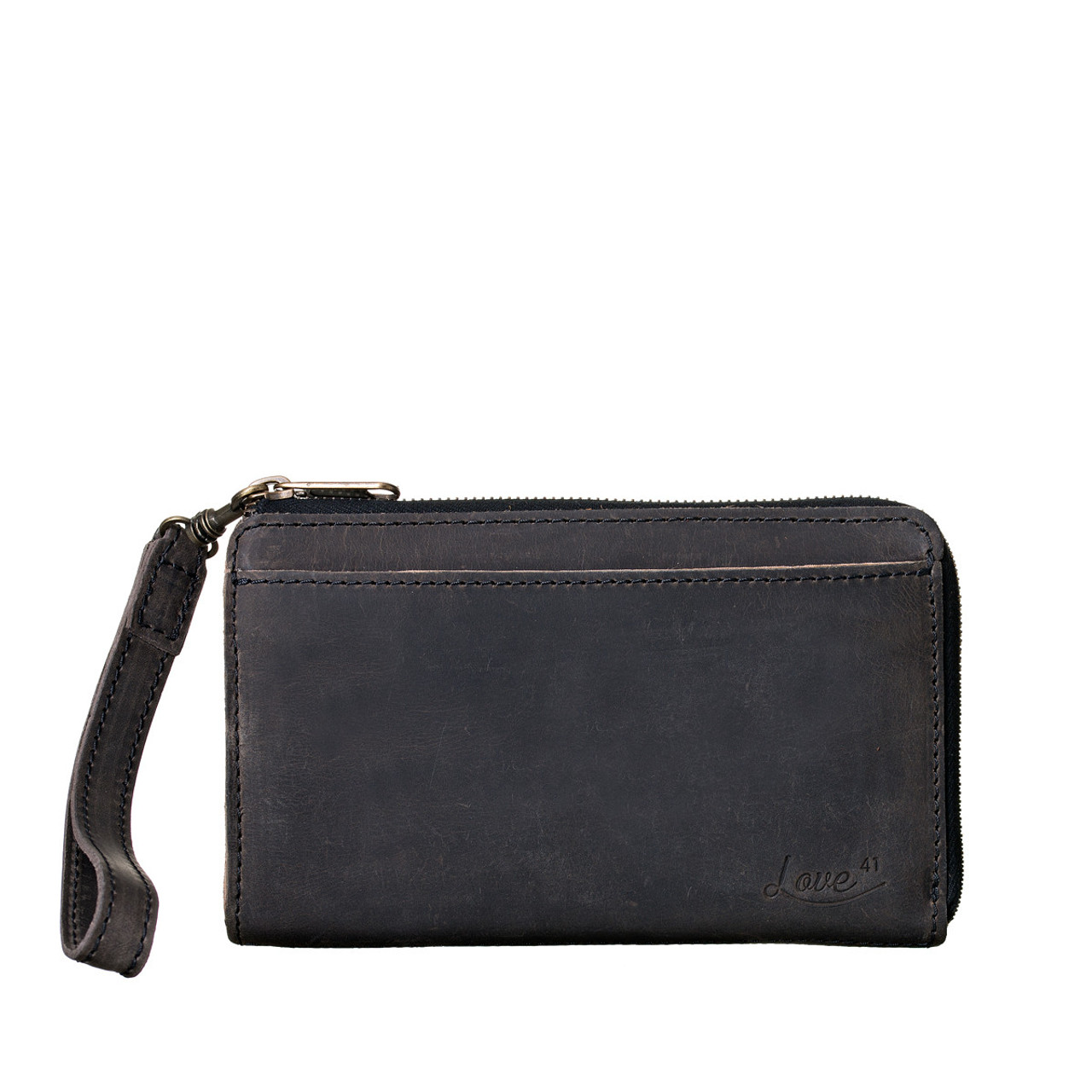 Medium Wristlet Leather Wallet