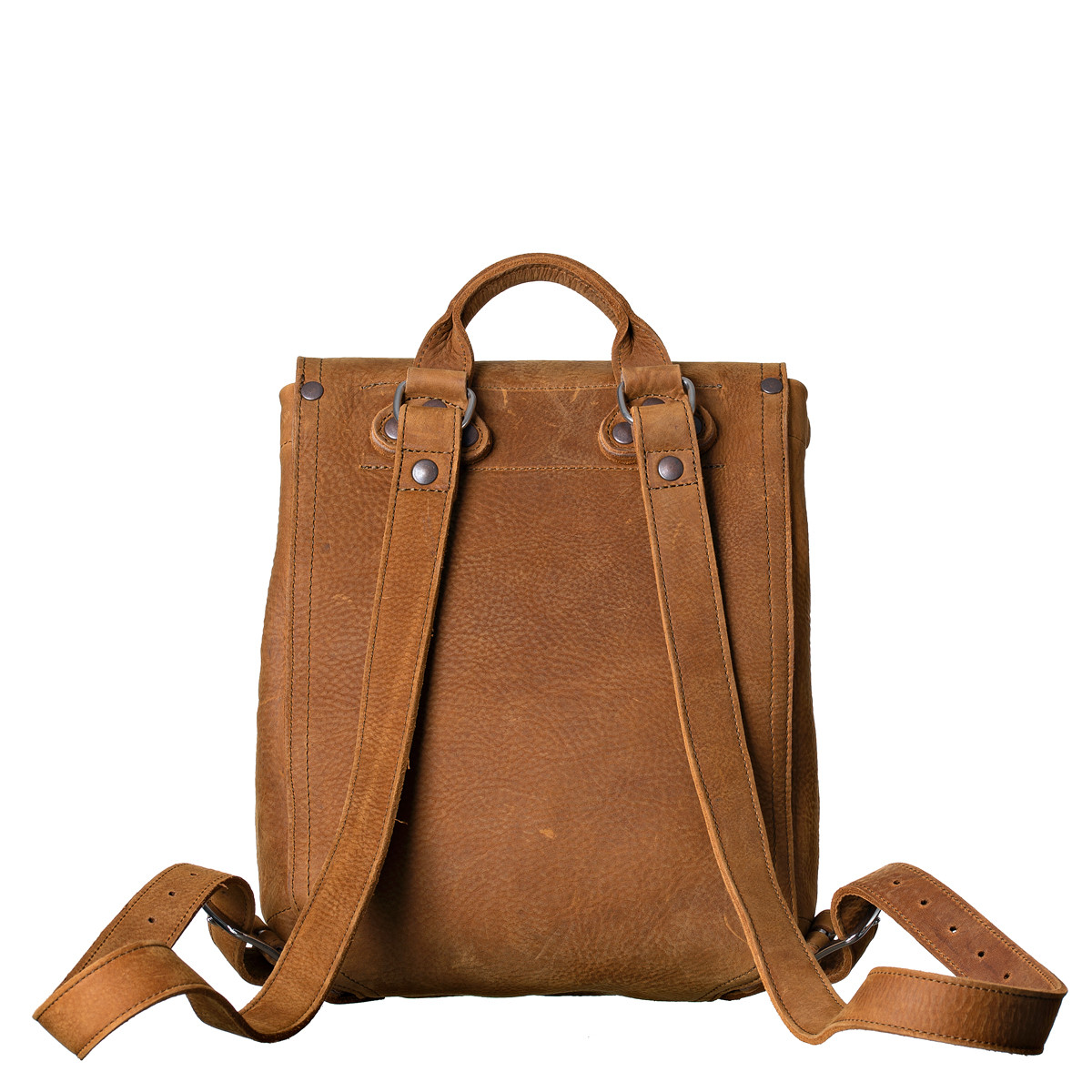 12" Drawstring Backpack Dark Coffee