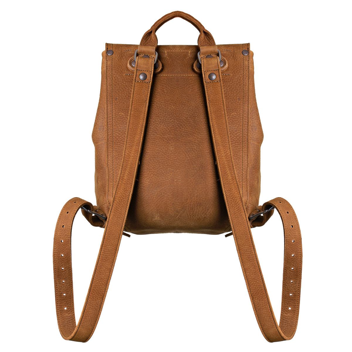 Chic Tan Leather Drawstring Backpack Bucket Backpack | Portland Leather Goods main image 3