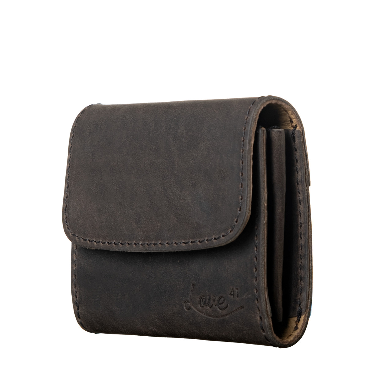Rustico KT-AC0121-0003-LI Leather Keychain Wallet in Black