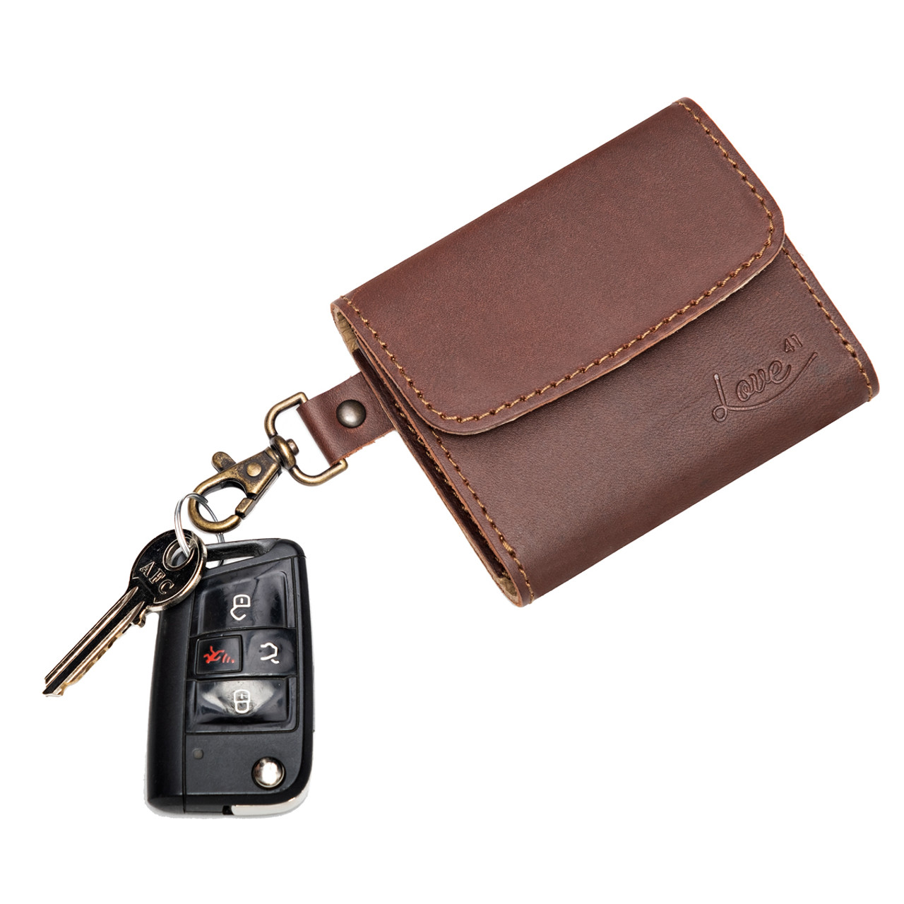 Leather Keychain Wallet