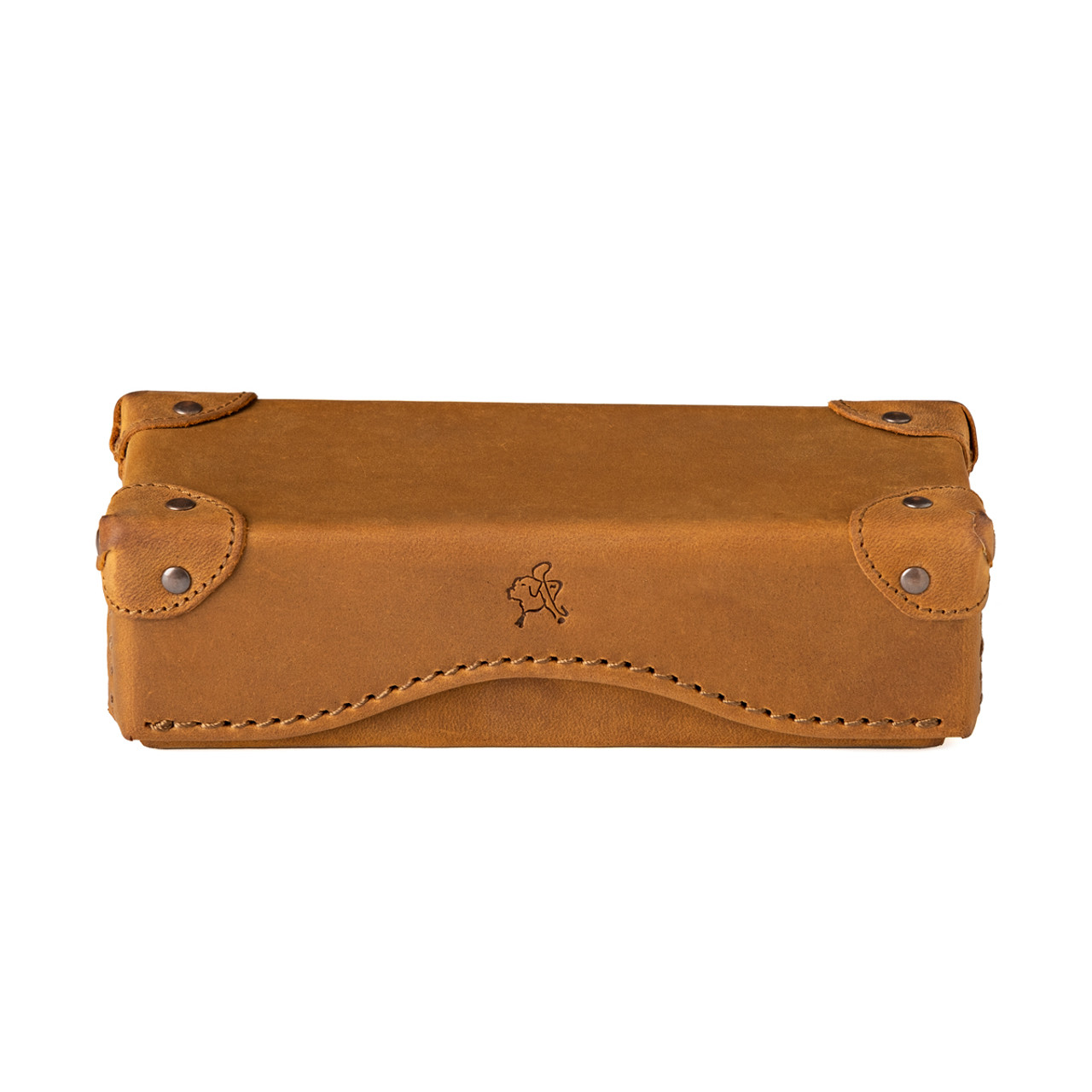 Brown Cowhide Leather Glasses Case – Yoder Leather Company