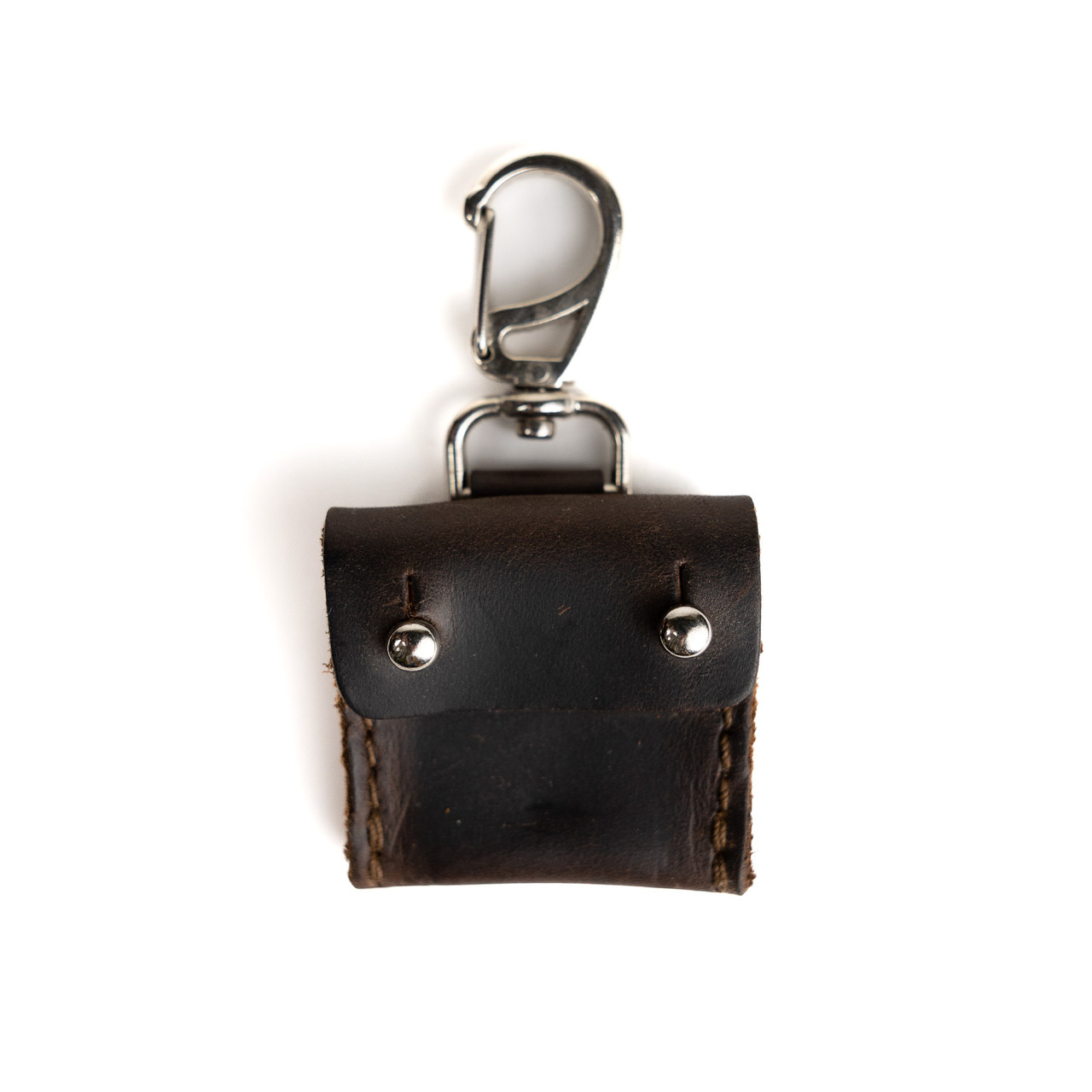 Leather AirTag Keychain Clip - The Pouch