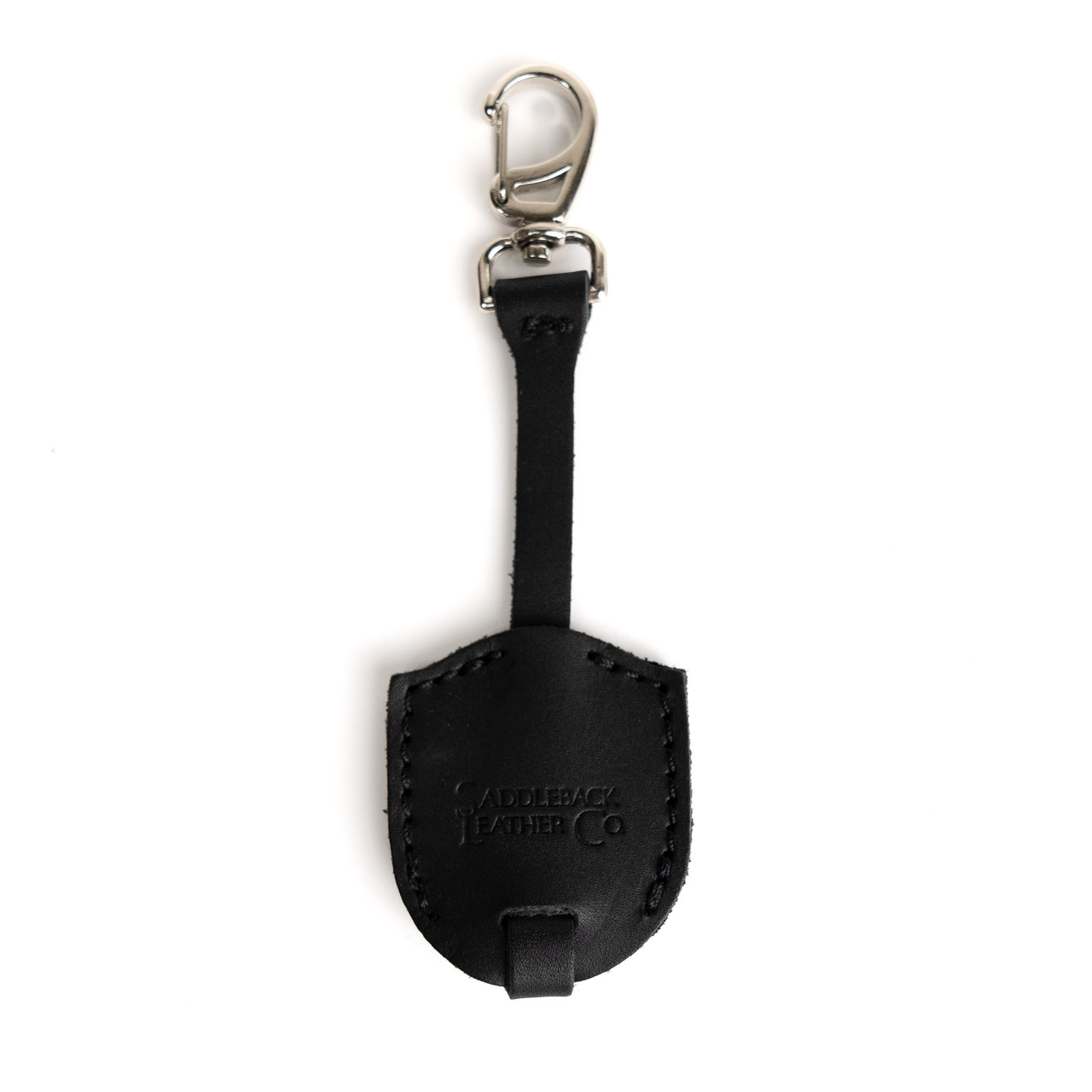 Saetti AirTag-Keychain Holder - Étui de Luxe pour porte-clés AirTag -  Zwart- Cuir