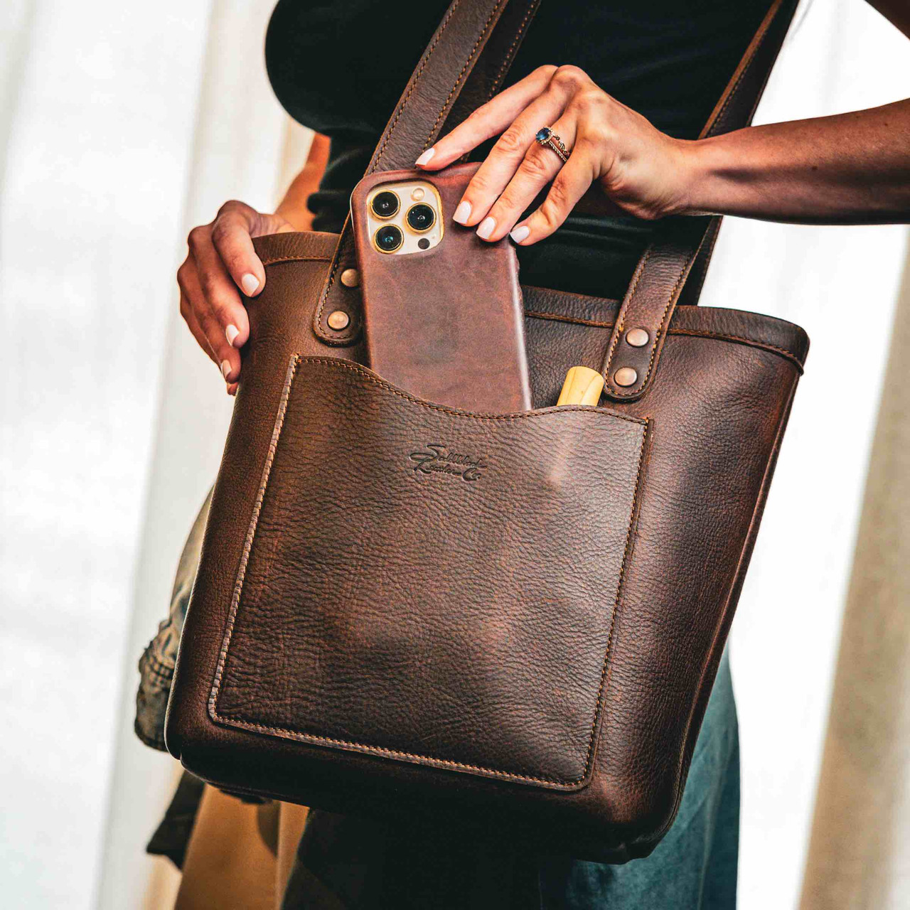 Bottega Veneta Sella $2,500 Brown Paper Bag