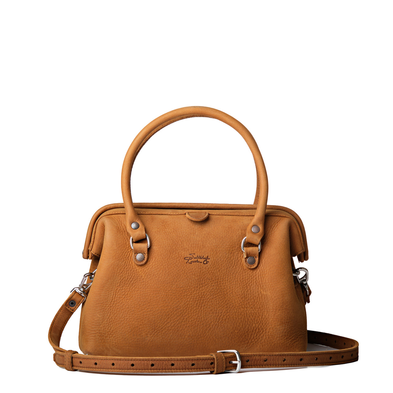 leather purse saddleback womens tan tumbled 56644.1686249399