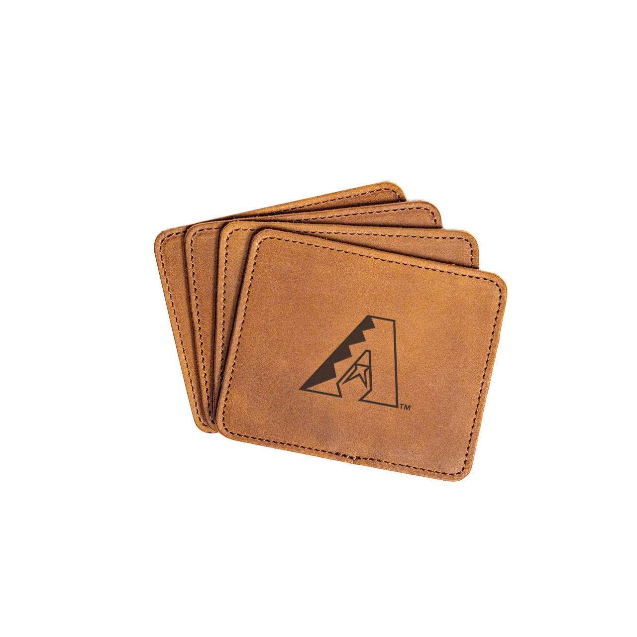 Leather Coaster Set - Arizona Diamondbacks