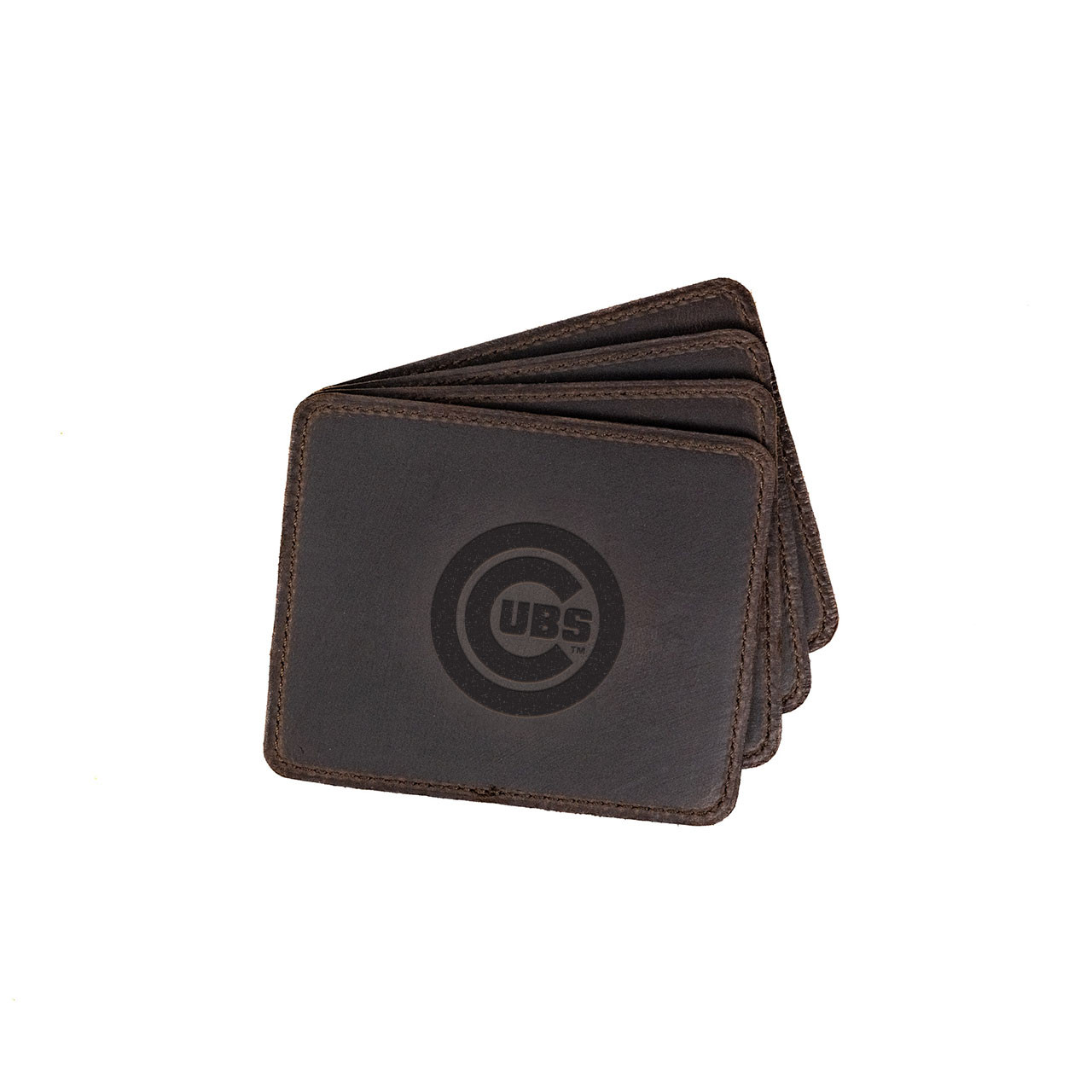 Leather Coaster Set - Chicago Cubs - Thumbnail 2