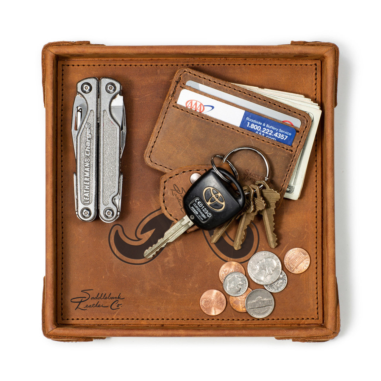 Leather Valet Tray - Atlanta Braves - Thumbnail 3