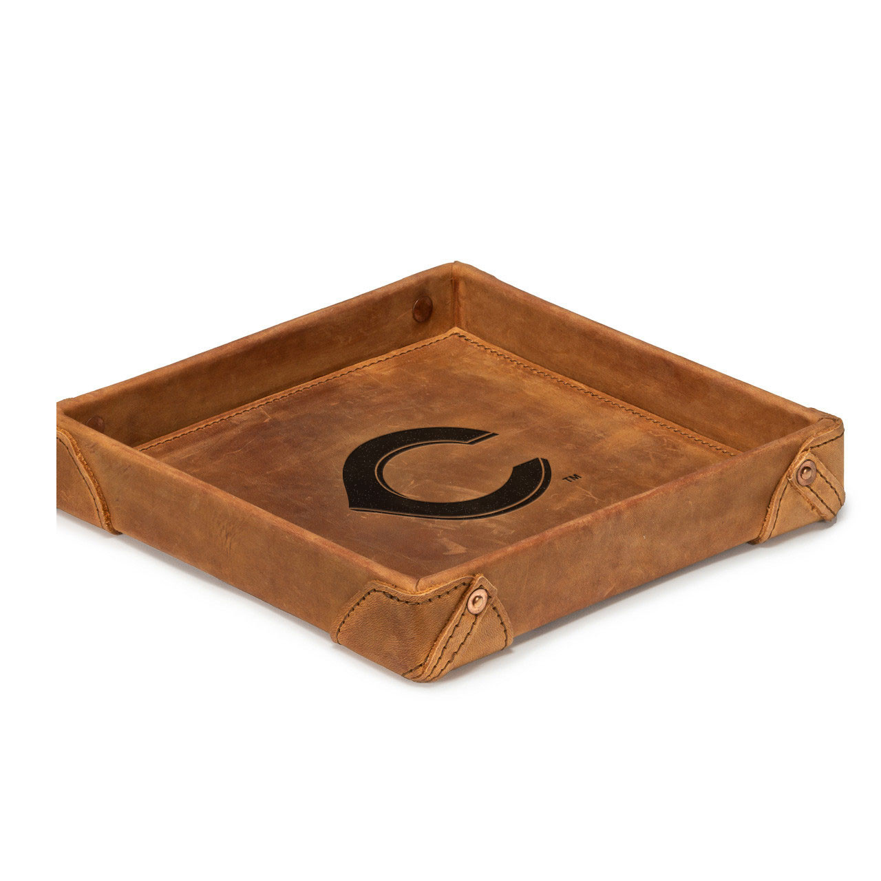 Leather Valet Tray - Cincinnati Reds