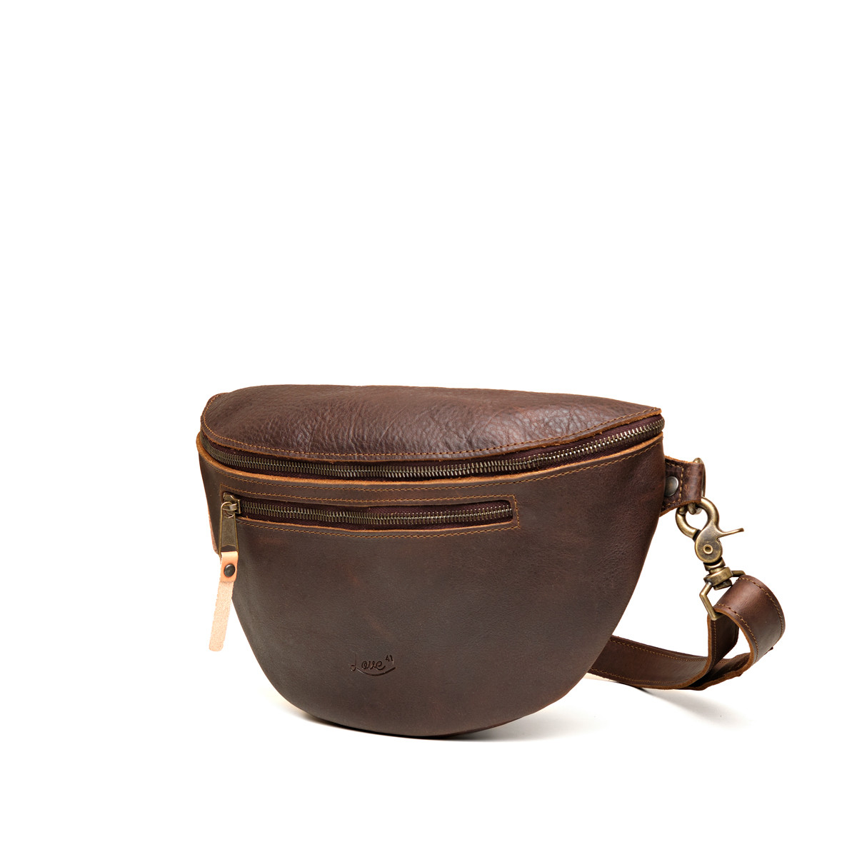 Leather Tumbled Fanny Bag