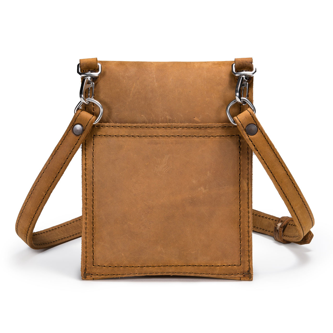 The Leather Satchel Co. Elongated Envelope Leather Clutch Bag