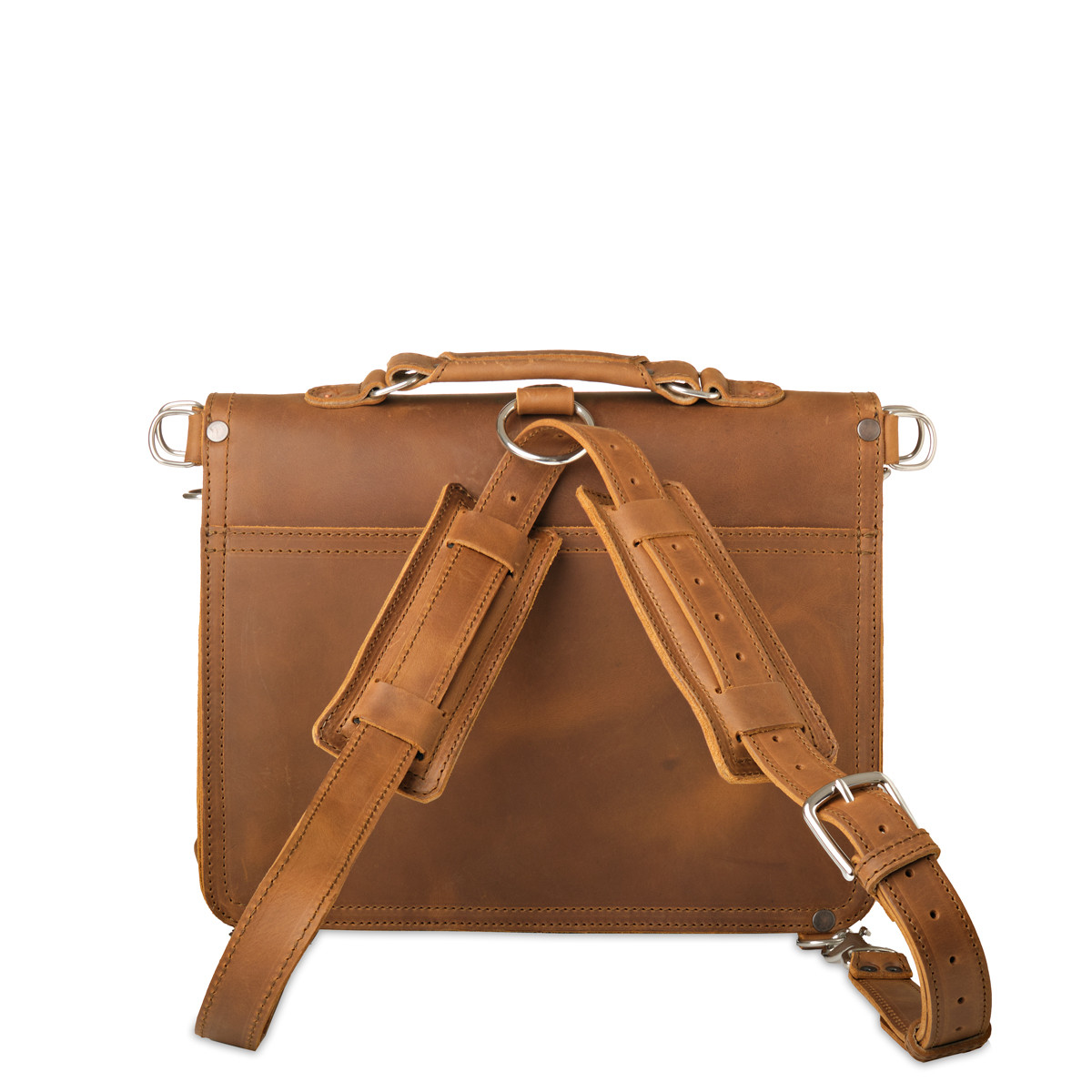 Saddleback Leather Brown Leather Laptop Satchel Top Saddleback