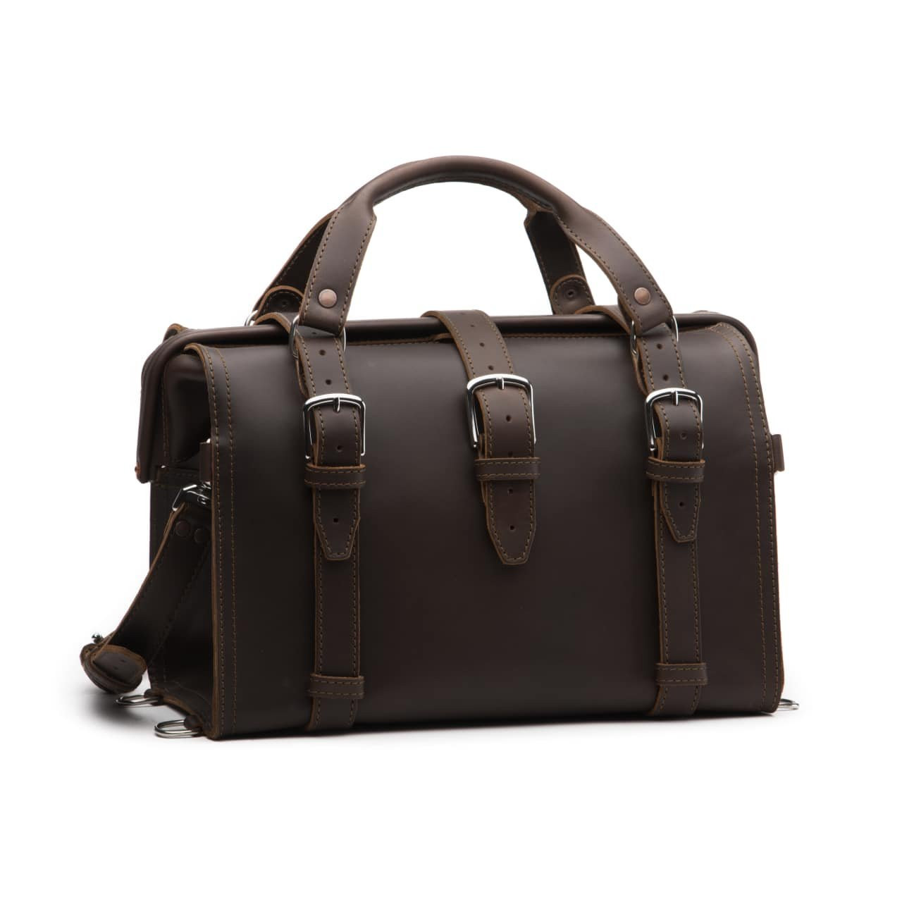 Leather Duffle Bag | Men's Genuine 